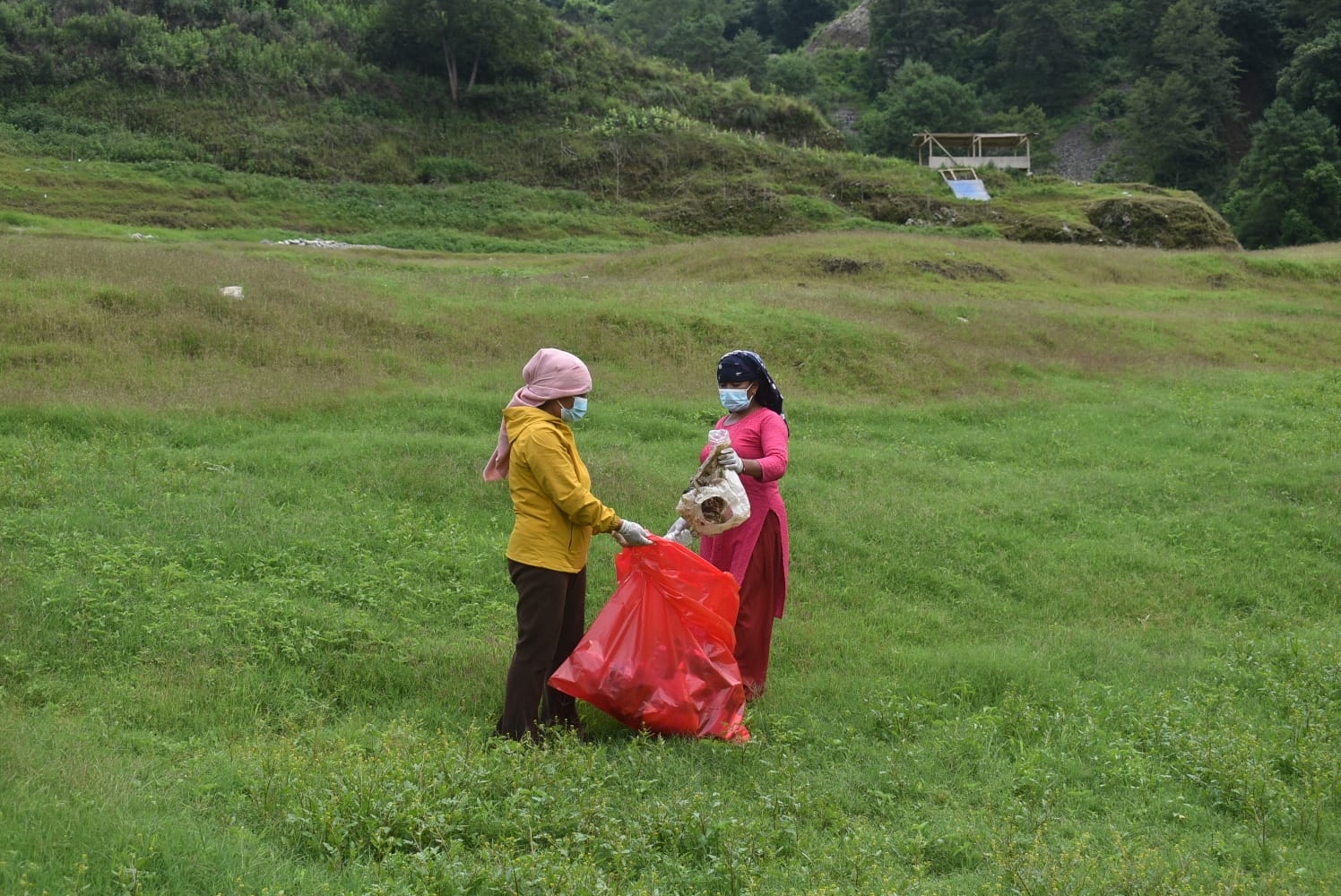 Indrasarobar Lake Area Cleaning Program and Waste Management